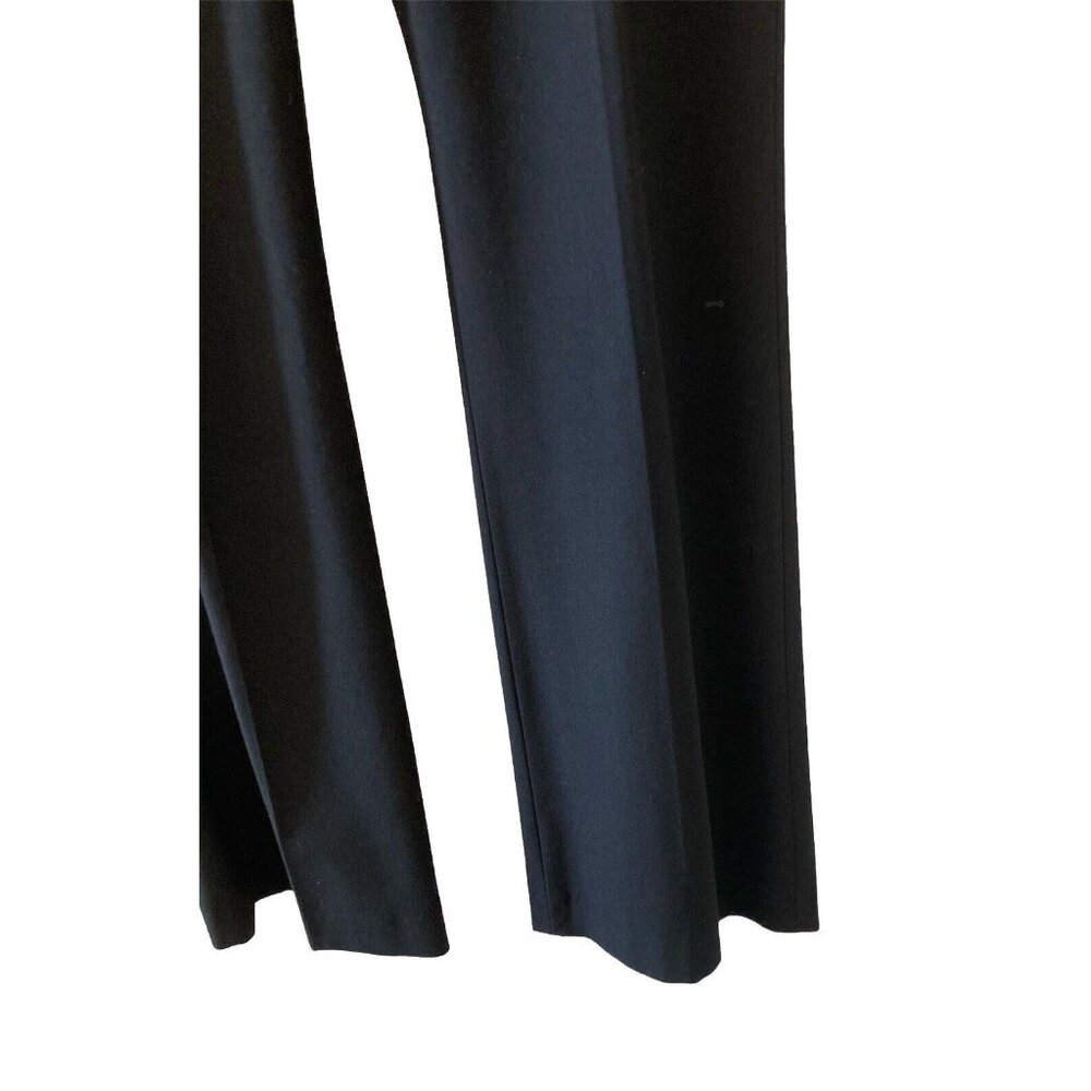 Halogen Quinn Black Straight Fit Pants Career Womens Size 4 Polyester Blend - Picture 3 of 7